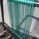Metal bed  scoubidous green metal