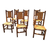 6 Perriand style chairs