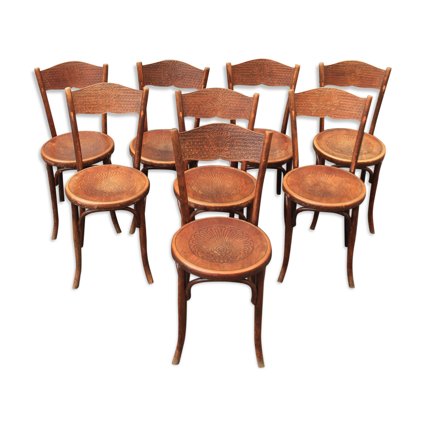 8 Fischel bistro chairs