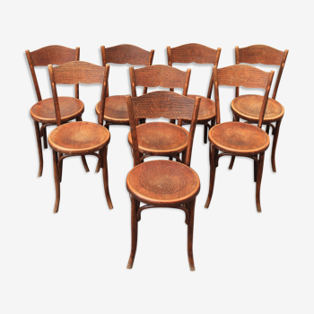 8 chaises bistrot Fischel