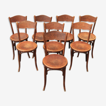 8 Fischel bistro chairs
