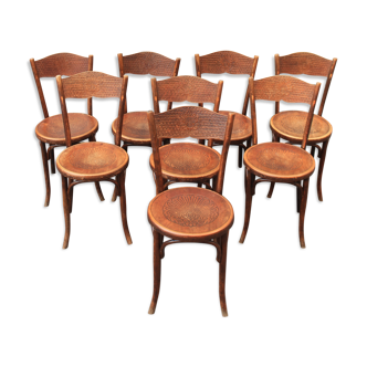 8 chaises bistrot Fischel