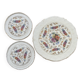 Presentation platters in artistic ceramic from the brand Cernanord Fr.