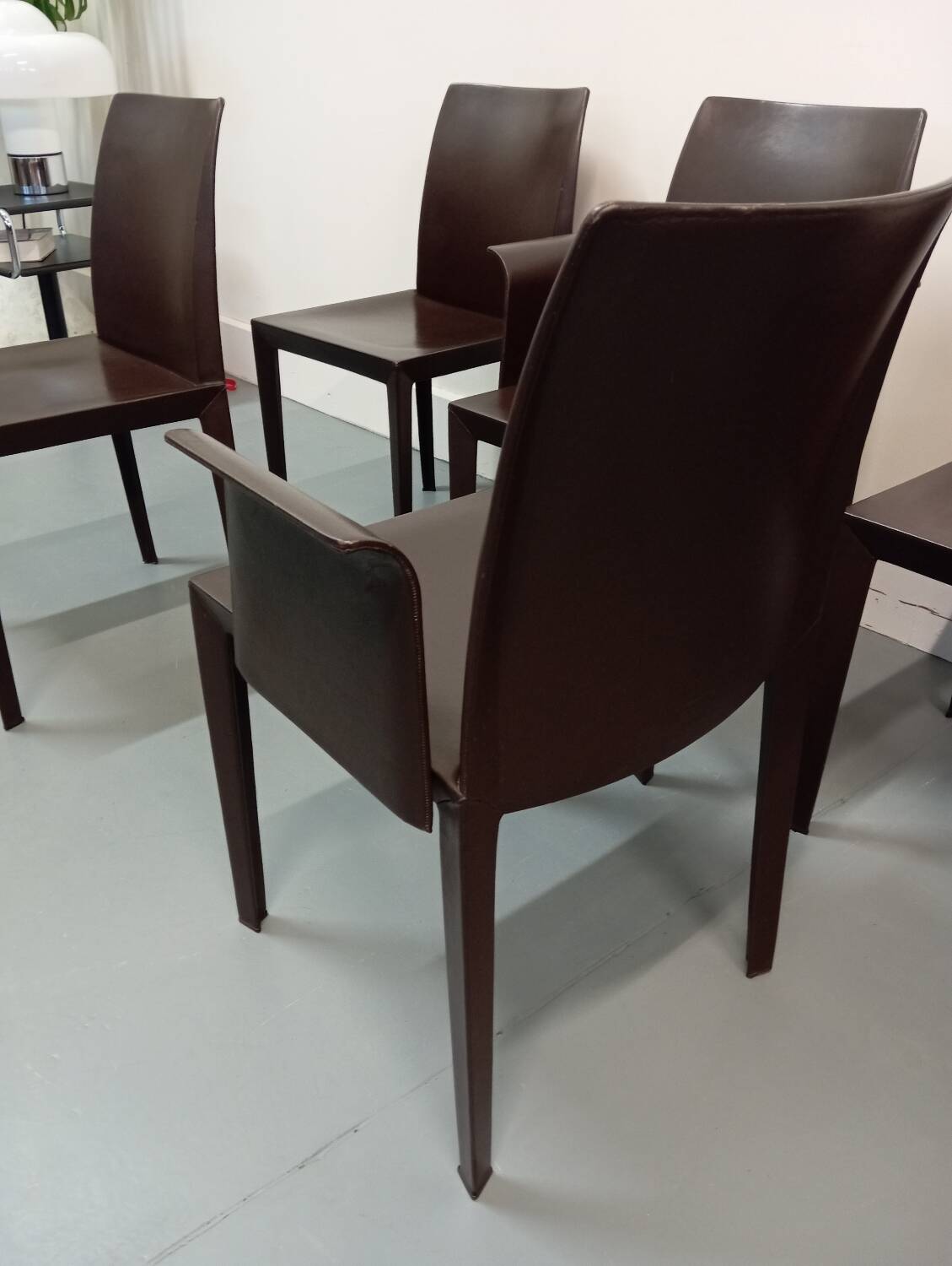 Lola leather chair/armchair designed by Poltrona Frau