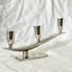 Art Deco solid silver candle holder
