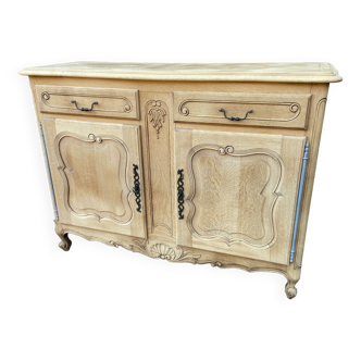 Buffet Baroque Louis XV in natural oak