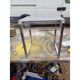 Table basse vintage chrome et plastique transparent