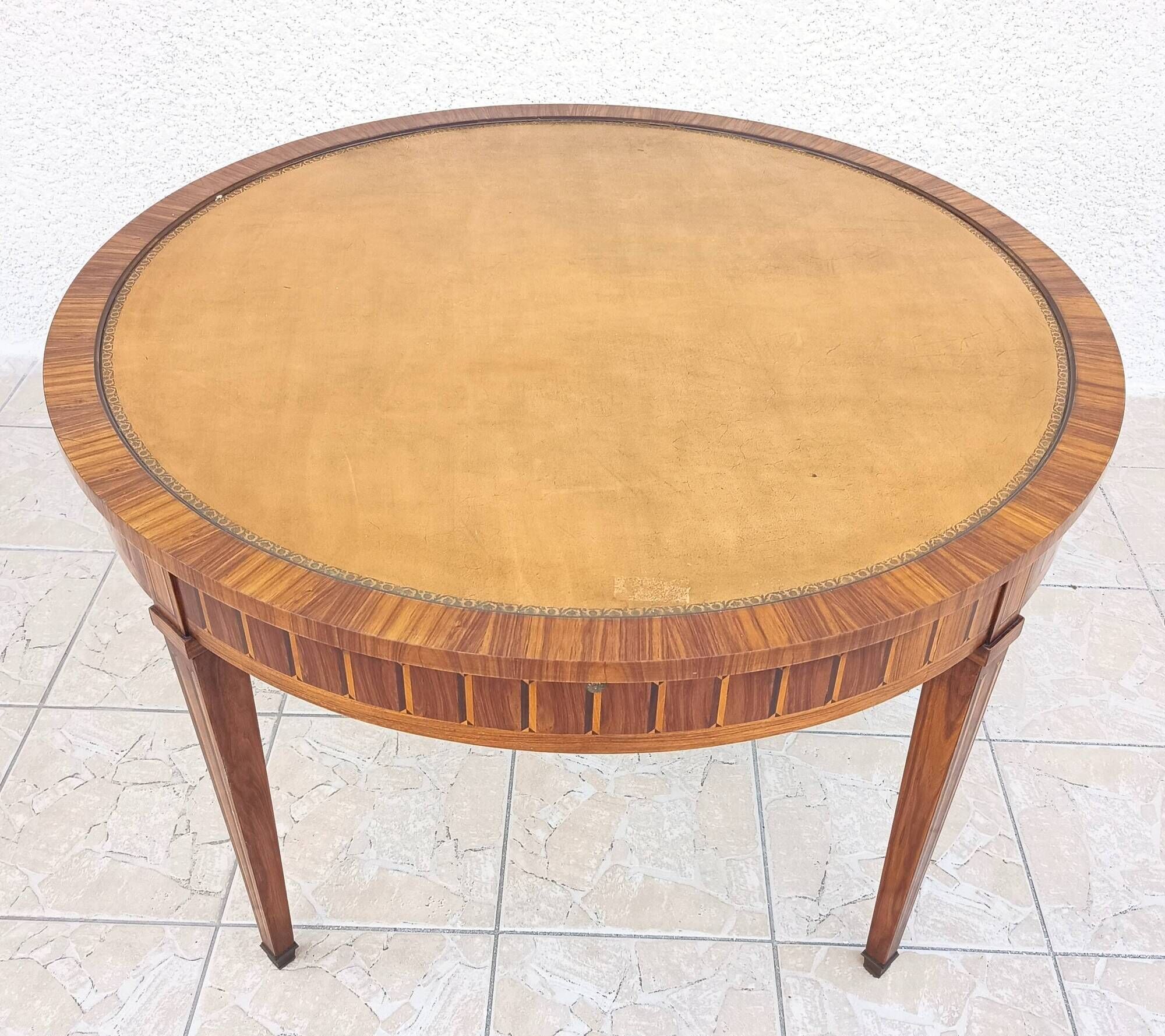 Louis XVI style game table in precious wood