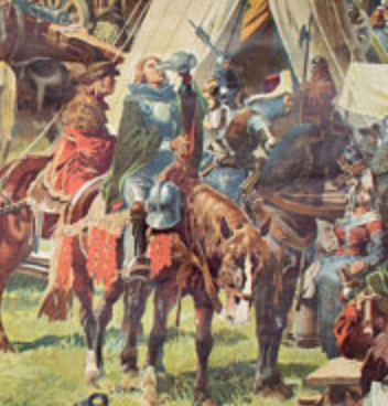 Poster "Corral of Hussites" 1419-1436 educational grid 1929