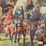 Poster "Corral of Hussites" 1419-1436 educational grid 1929