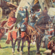 Affiche "Corral des Hussites" 1419-1436 grille éducatif 1929