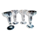 4 champagne crystal cups