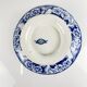 Plate on pedestal in ironstone "Flora" – Creil and Montereau, 19th century, blue