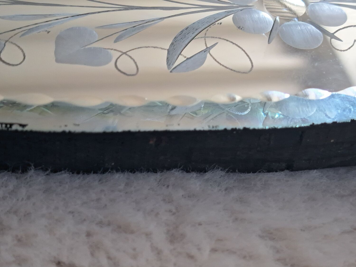 Oval Venetian mirror