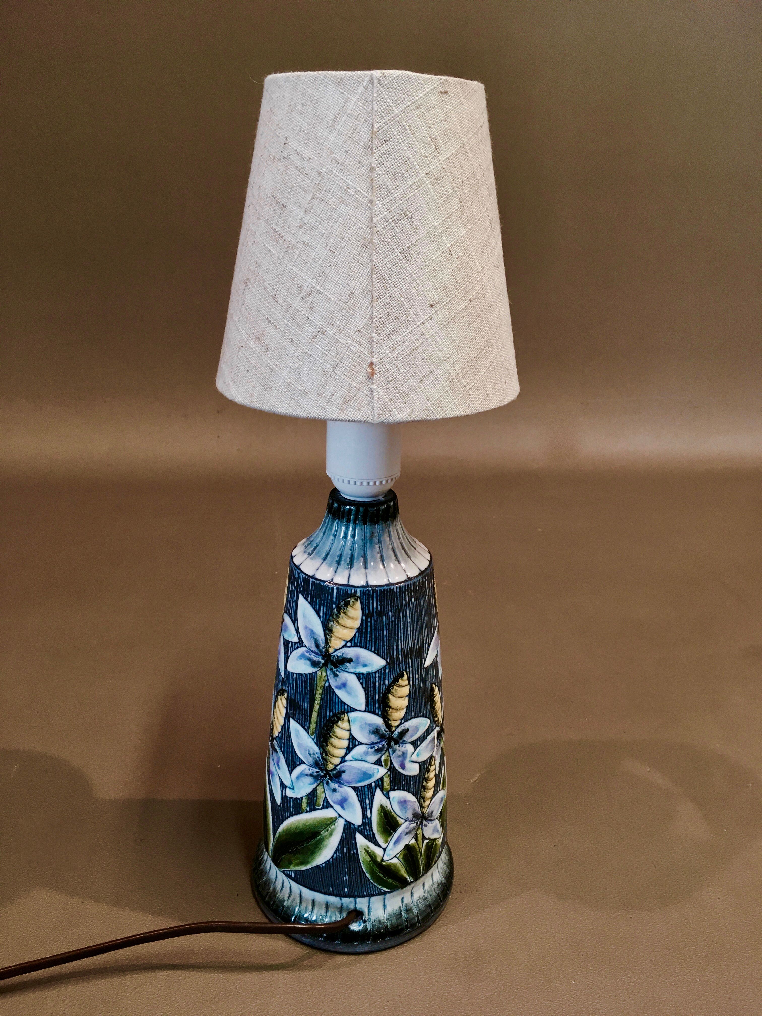 Scandinavian ceramic lamp 1960