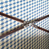 Pair of vintage wooden skis