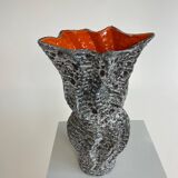 Large fat lava style vase