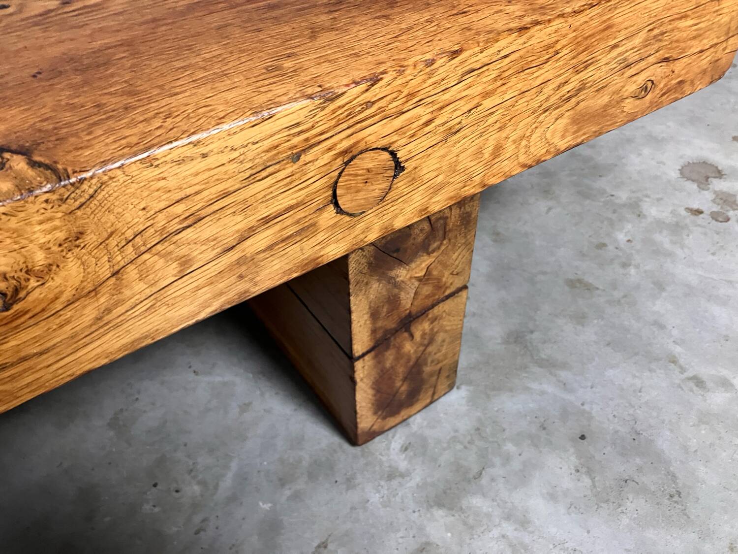 Brutalist Japandi Wabi Sabi coffee table