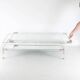 Sliding coffee table