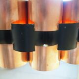 Suspension lamp from the 1960s – 1970s in copper and black metal