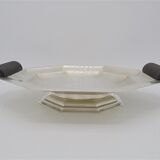 Art deco dish in silver