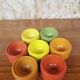 Set of 7 vintage Tupperware egg cups