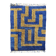 Aftas - Custom-made blue and green Moroccan Mrirt rug in wool.