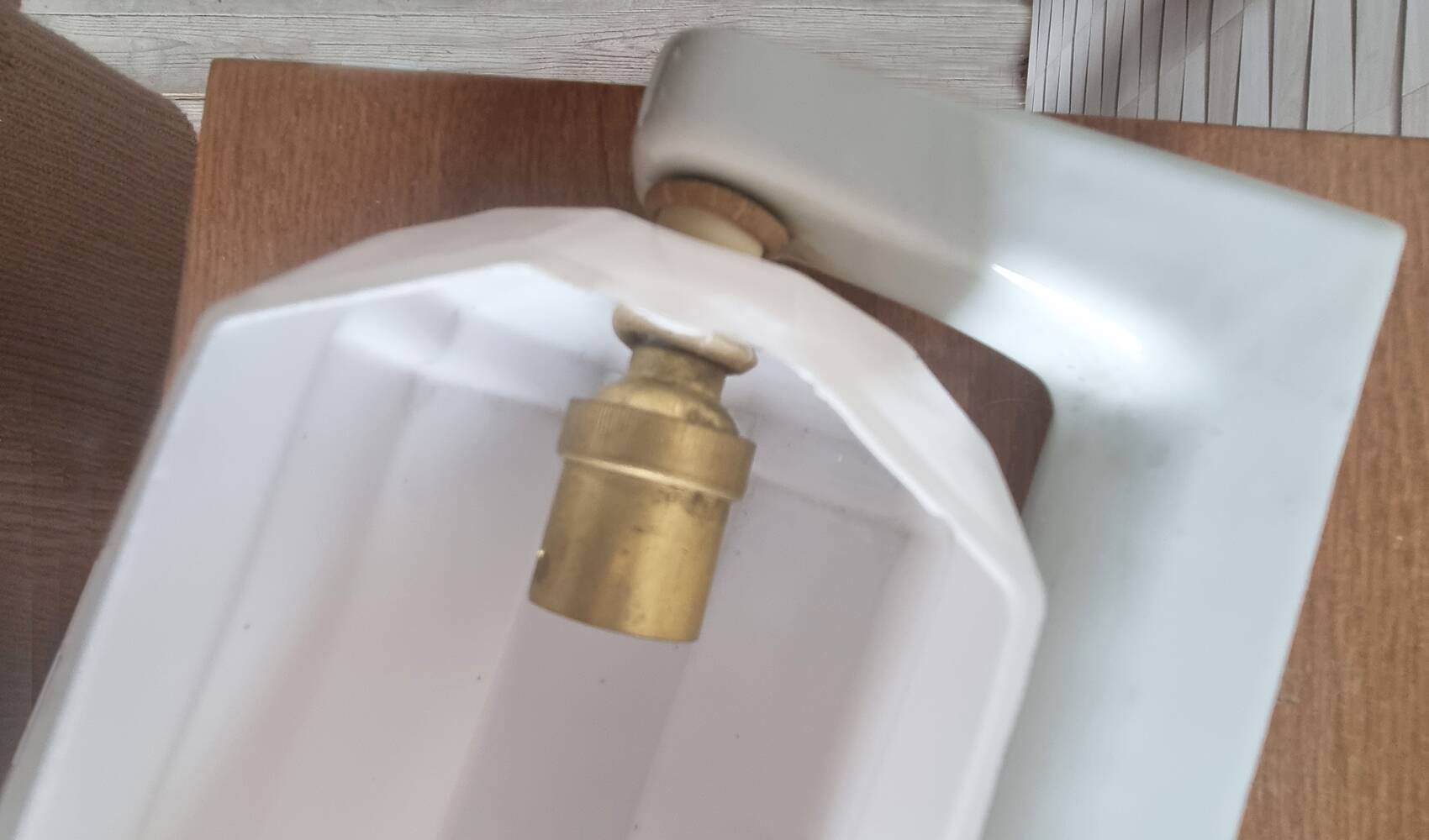 Applique porcelaine et opaline, Art Déco, années 30