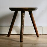 Tabouret tripode, produit dans les Vosges ( Gerardmer), années 50