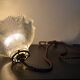 Prismatic glass Holophane pendant light circa 1950