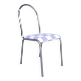 70s chrome metal tubular chair
