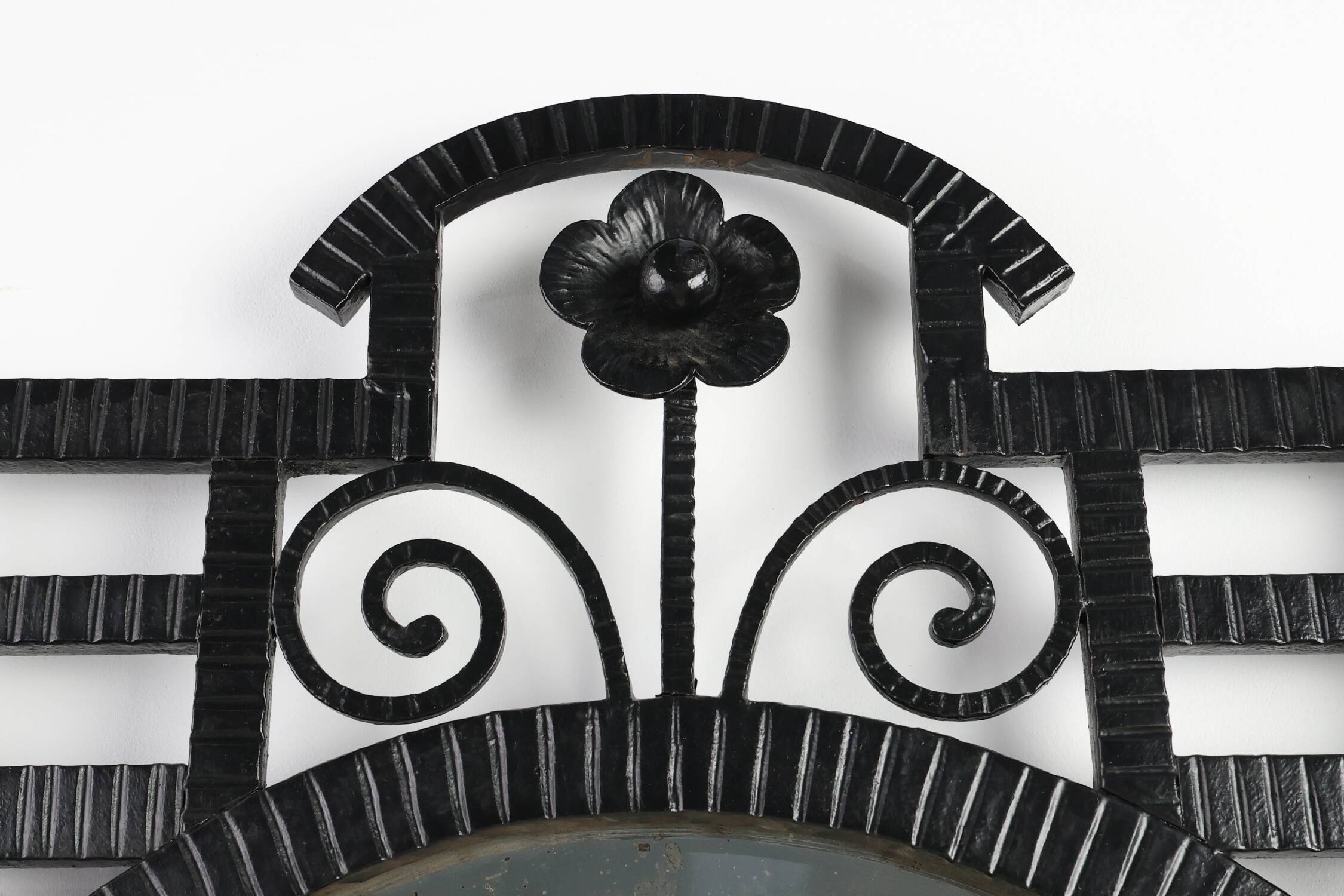 Art Deco Wrought Iron Mirror, France, 1925