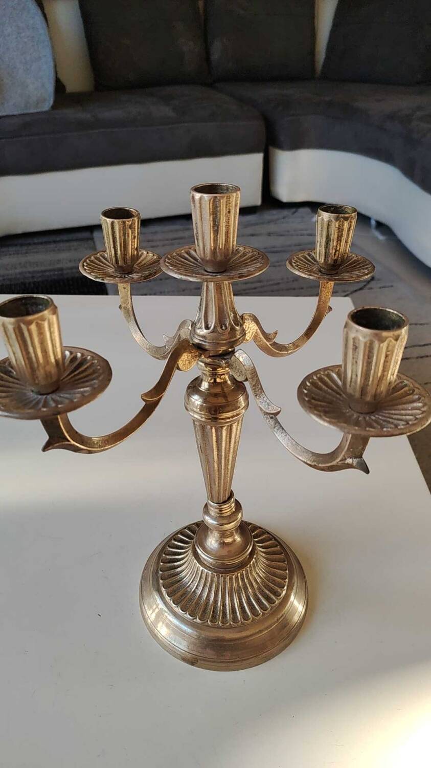 Large Baroque/Rocaille style candlestick/candelabra 5 lights. Mid 20th century