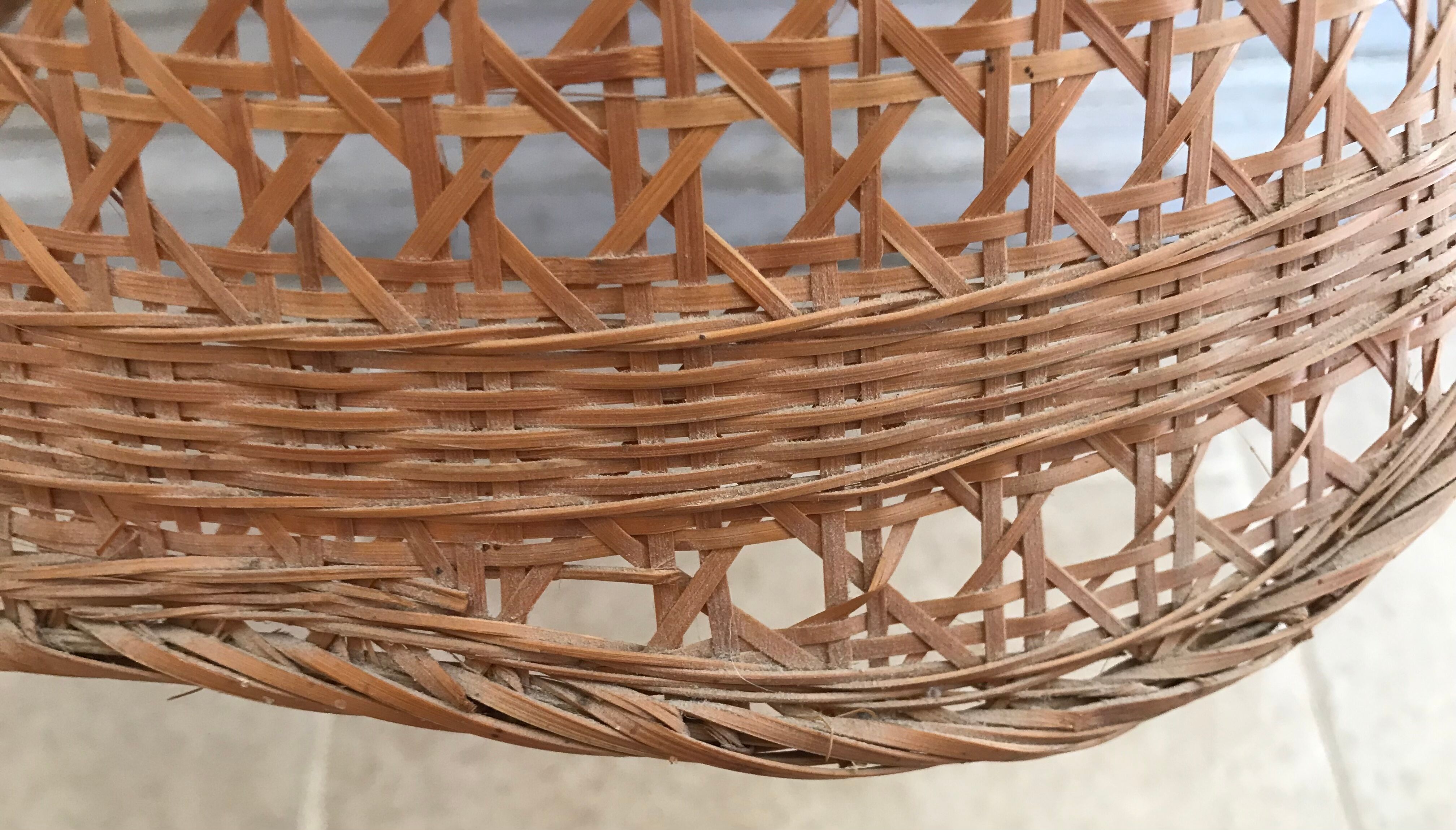 Vintage rattan pendant lamp