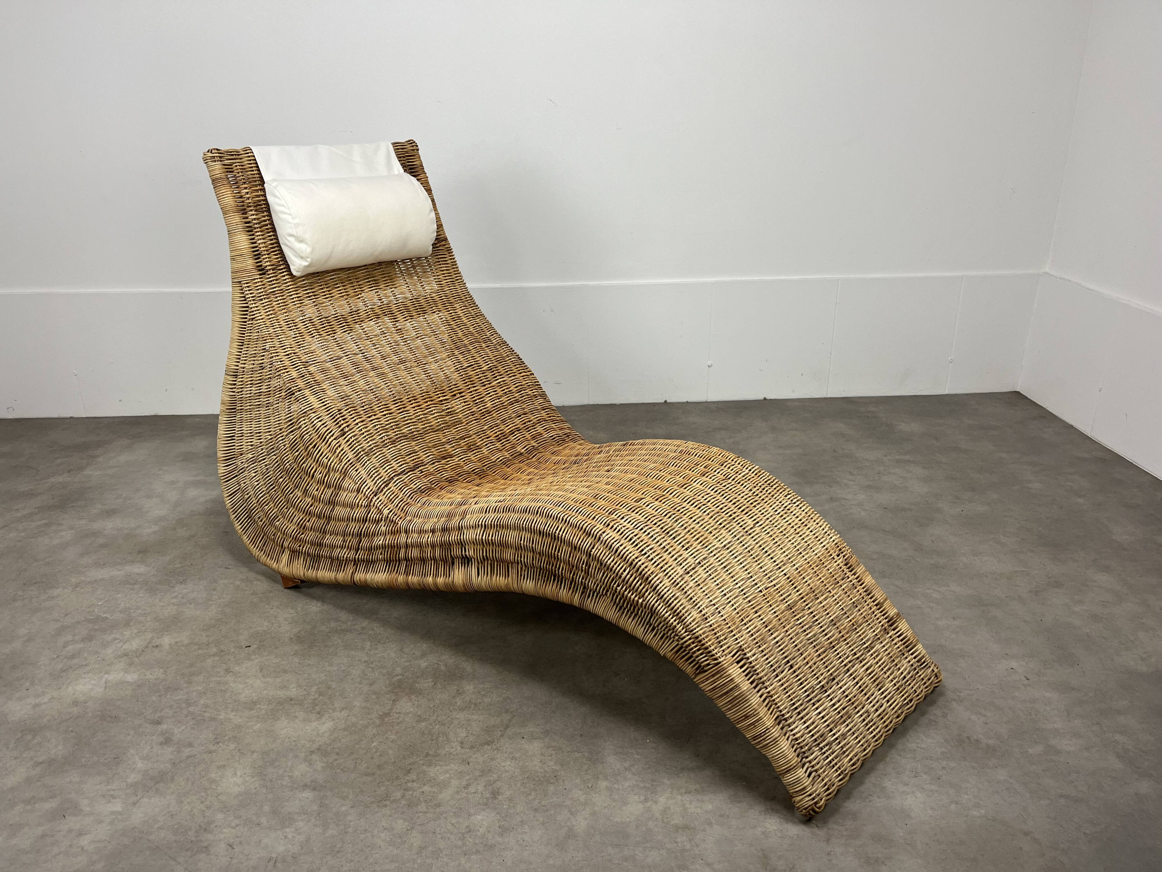 Karlskrona lounge chair by Karl Malmvall for Ikea, rattan