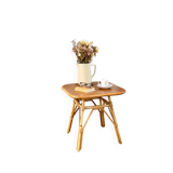Rattan side table