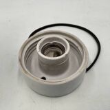 Opaline and porcelain wall light