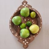 Ancien parat / plateau Indien en bois.
