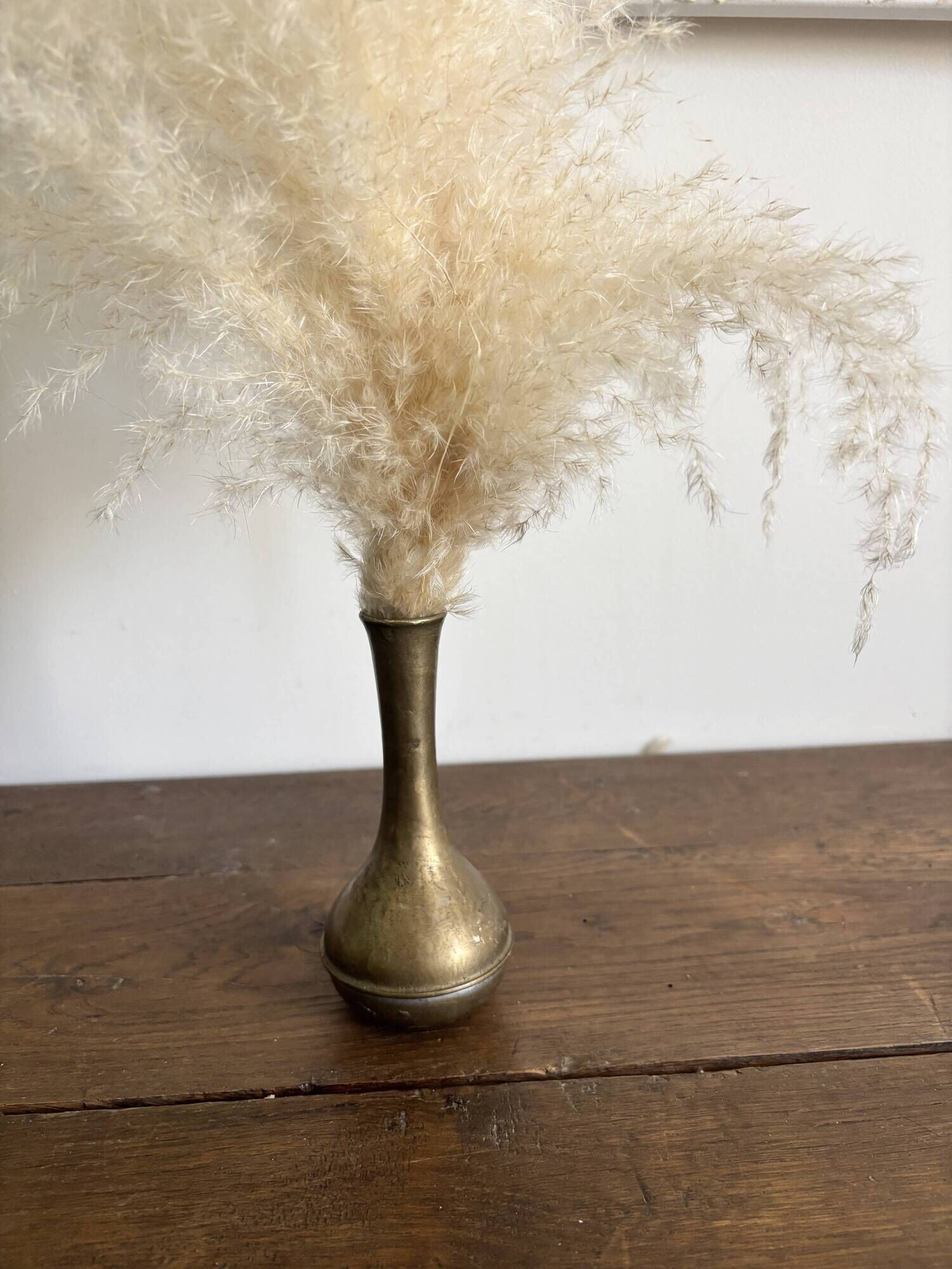 Vintage patinated brass soliflore – 1950s/70s