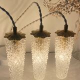 Waterfall pendant light 3 vintage tulips