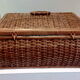 Vintage wicker sewing box