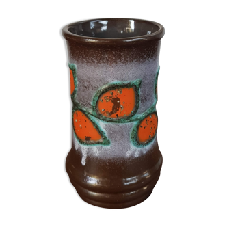 Vintage Strehla Pottery Vase - East Germany - 1960s