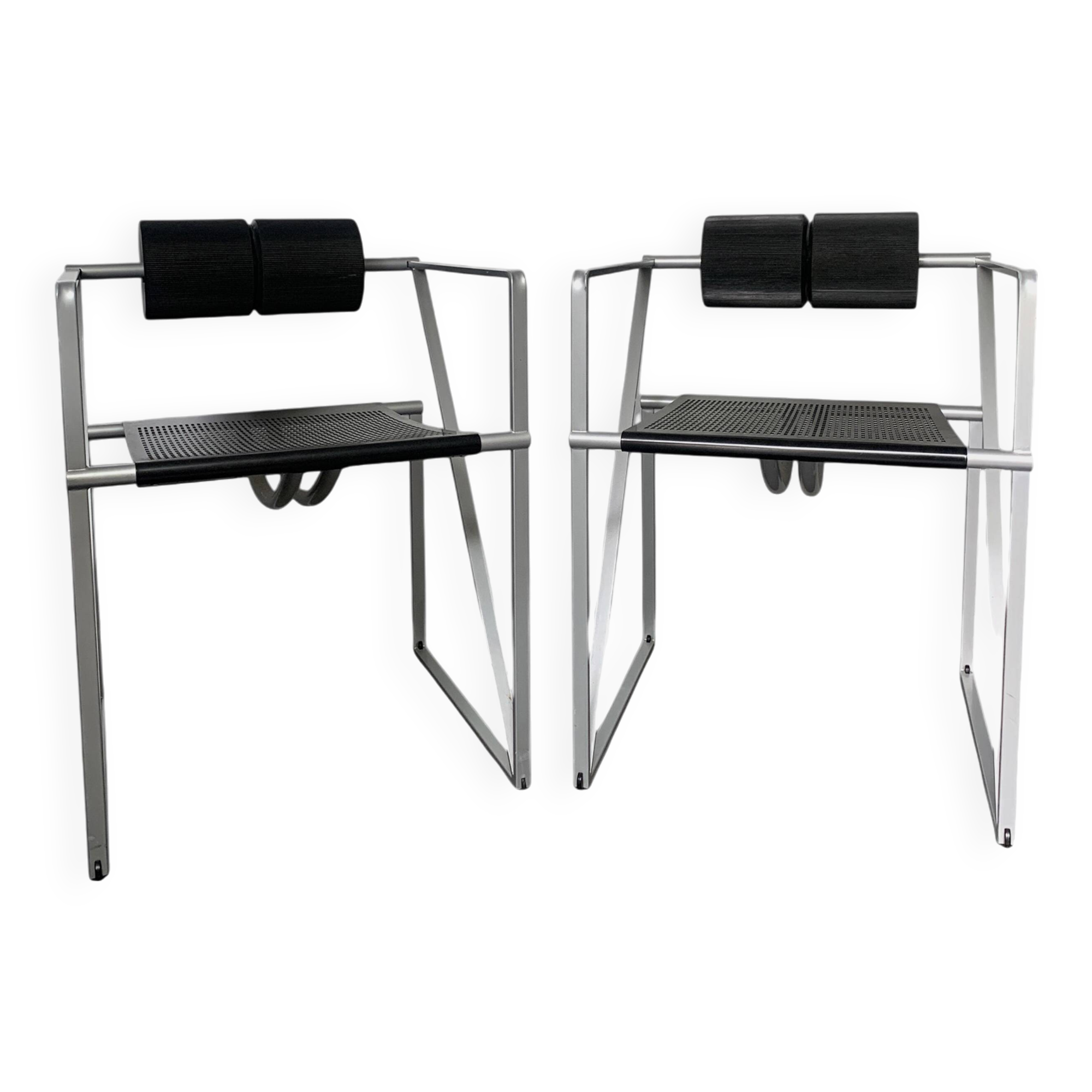Pair of Seconda armchairs by Mario Botta for Alias, Postmodernism 1980s