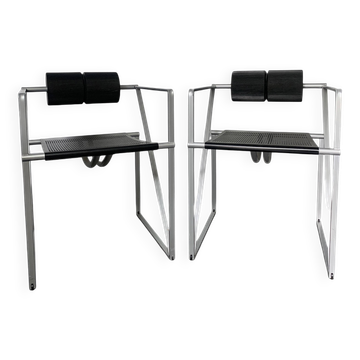 Pair of Seconda armchairs by Mario Botta for Alias, Postmodernism 1980s