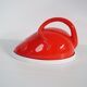 Cheese bell mouse red ceramic design vintage Italy