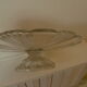Plat à gâteau en verre style Art Déco