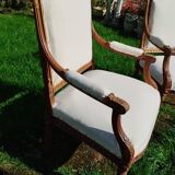 Paire de fauteuils anciens style louis xvi