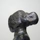 20th-century ceramic bust of a woman, an unidentified piece of art.