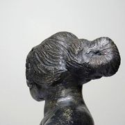 20th-century ceramic bust of a woman, an unidentified piece of art.