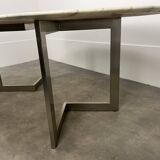 Oval marble table from the 70s